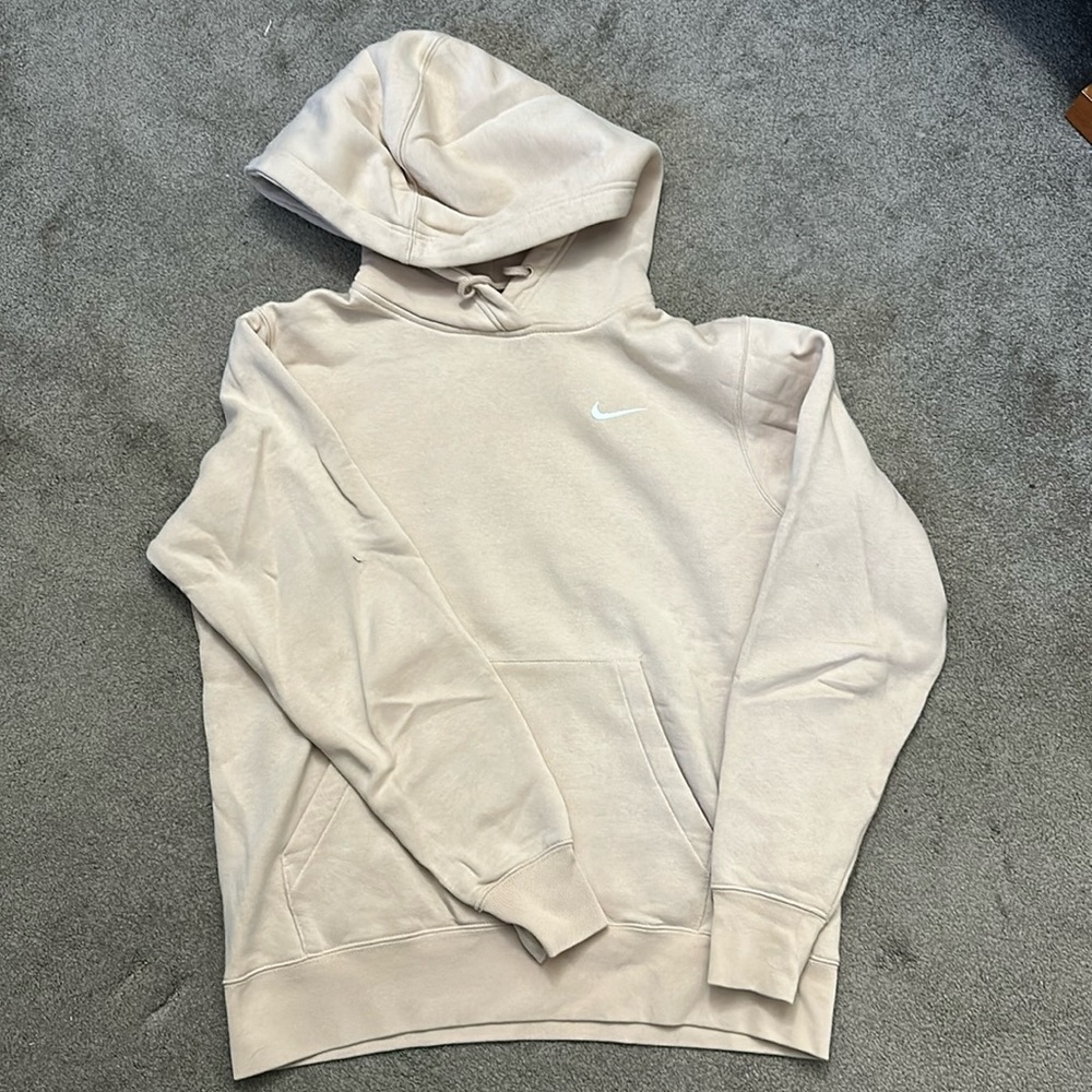 Nike Lab solo swish beige hoodie